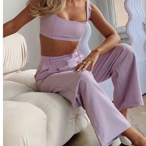 NWOT Princess Polly Huxley Set Lilac